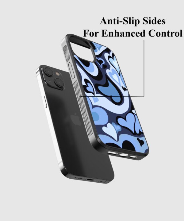 Midnight Hearts Metal Case Cover for iPhone 14 – Feature 2 View