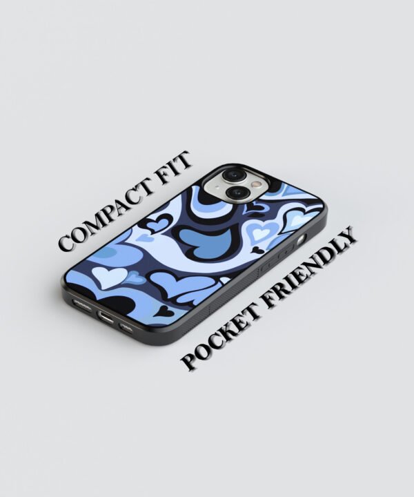 Midnight Hearts Metal Case Cover for iPhone 14 Feature 1 View