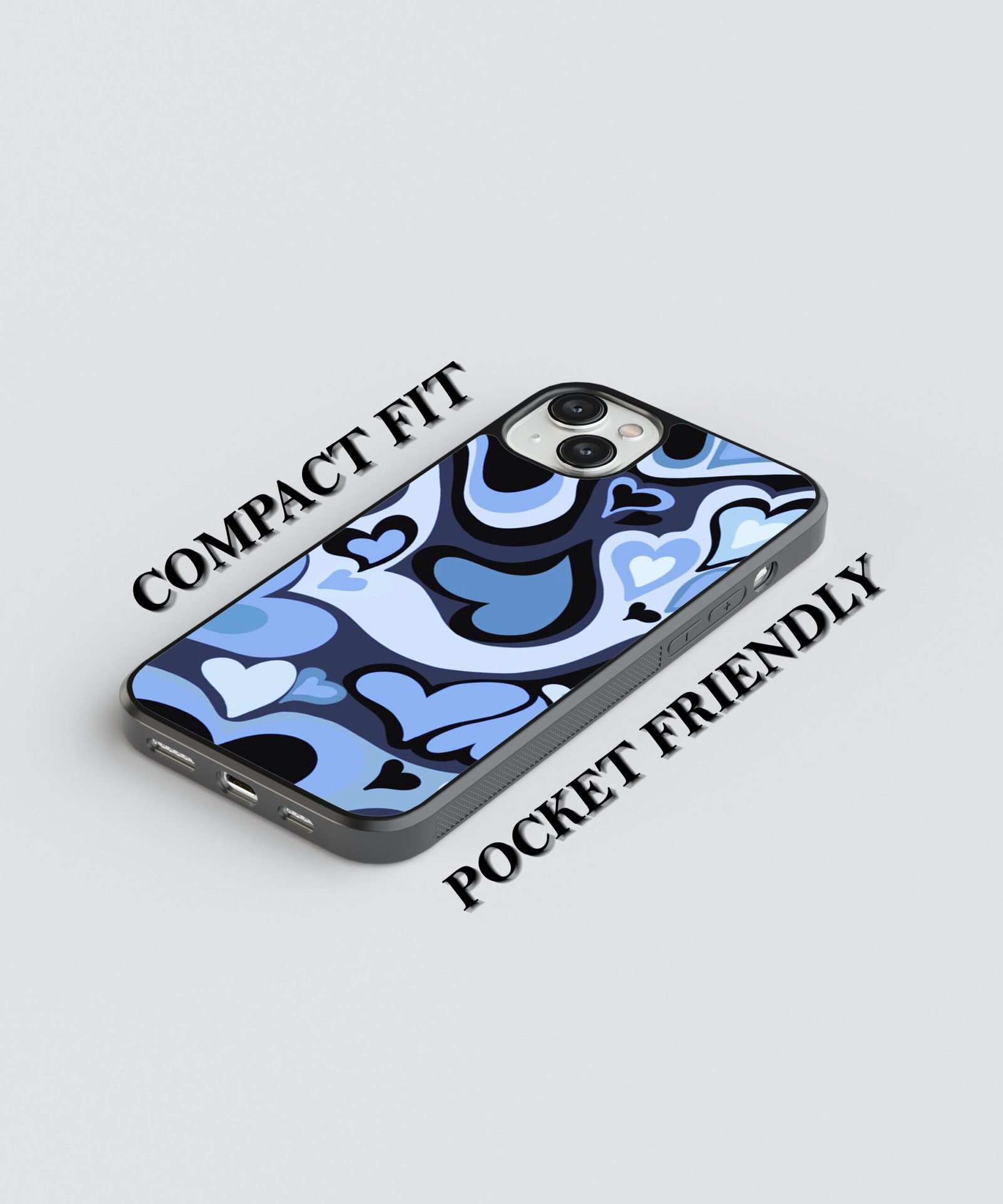 midnight-hearts-metal-case-cover-for-iphone-14-Plus-07 Midnight Hearts Metal Case Cover for iPhone 14 Plus Feature 1 View