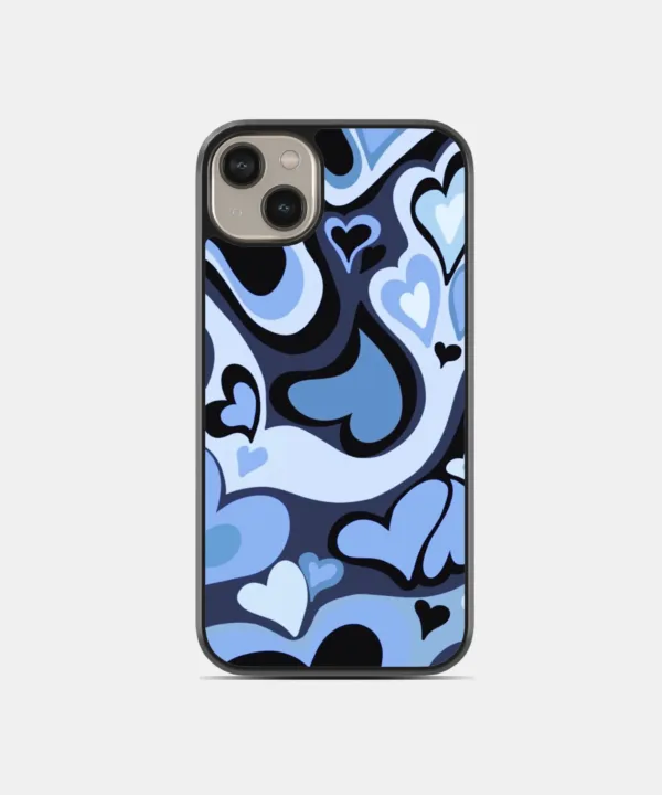 Midnight Hearts Metal Case Cover for iPhone 14 Plus Main View