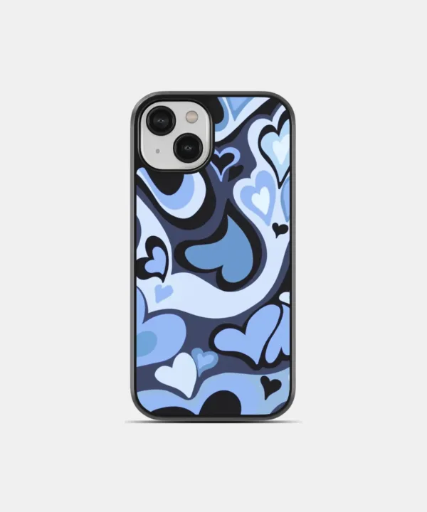 Midnight Hearts Metal Case Cover for iPhone 14 Main View