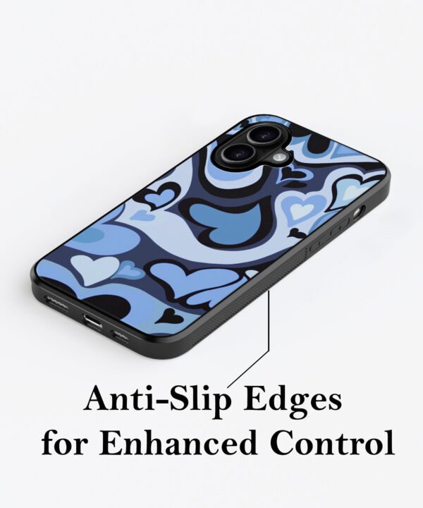 Midnight Hearts Metal Case Cover for iPhone 16 – Feature 2 View