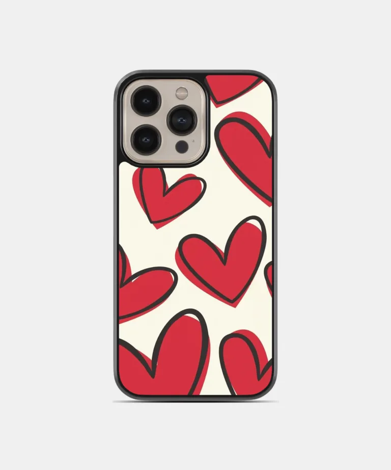 Motion Hearts Metal Case Cover for iPhone 16 Pro Max