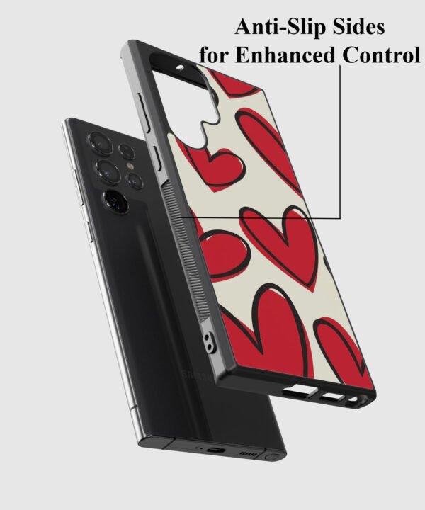 Motion Hearts Metal Case for Samsung Galaxy S24 Ultra – Feature View 2