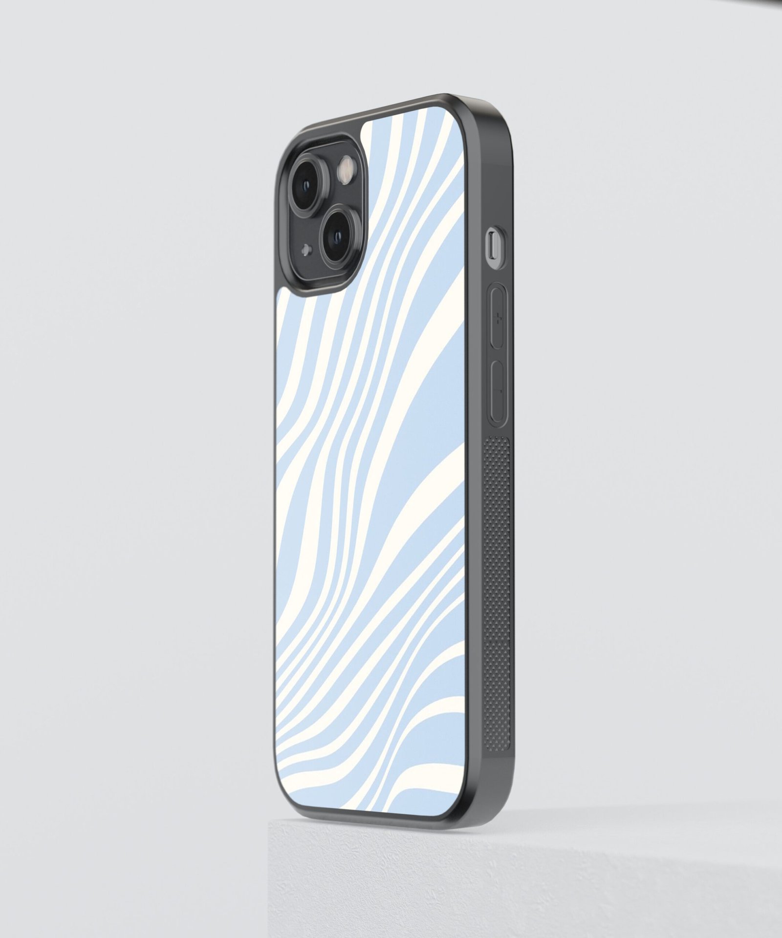 ocean-wave-metal-case-cover-for-iphone-14-02 Ocean Wave Metal Case Cover for iPhone 14 Side View