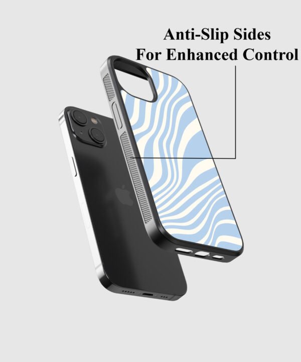 Ocean Wave Metal Case Cover for iPhone 14 – Feature 2 View