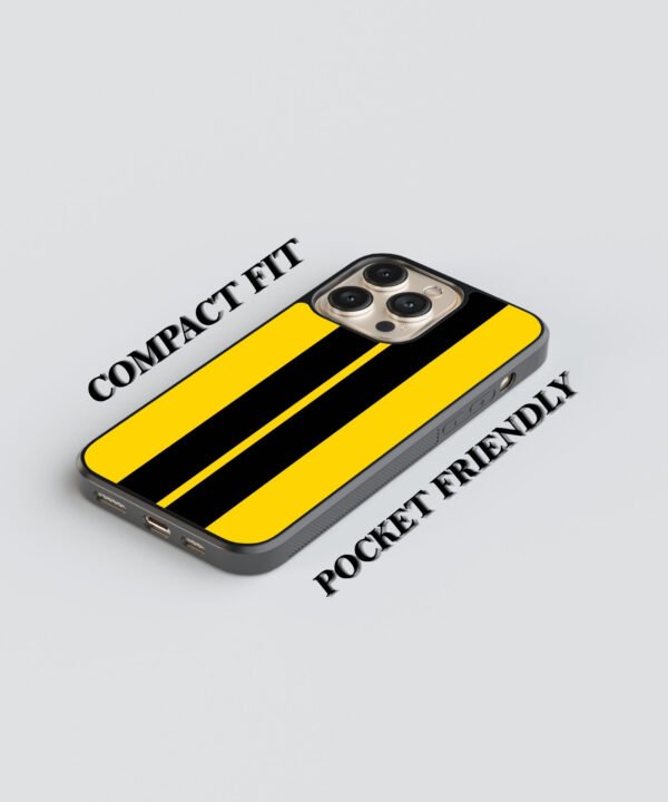 Parallel Stripe Metal Case Cover for iPhone 16 Pro – Feature 1 View