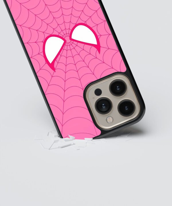 Pink Venom Metal Case Cover for iPhone 15 Pro Max – Dropping View