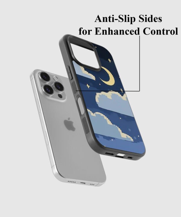 Pixel Night Metal Case Cover for iPhone 16 Pro – Feature 2 View