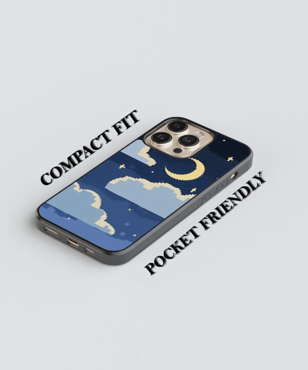 Pixel Night Metal Case Cover for iPhone 16 Pro – Feature 1 View