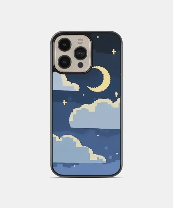 Pixel Night Metal Case Cover for iPhone 16 Pro – Main View