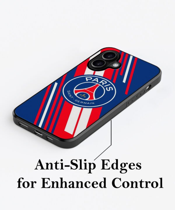PSG Inspired Metal Case Cover for iPhone 16 Plus – Feature 2 View