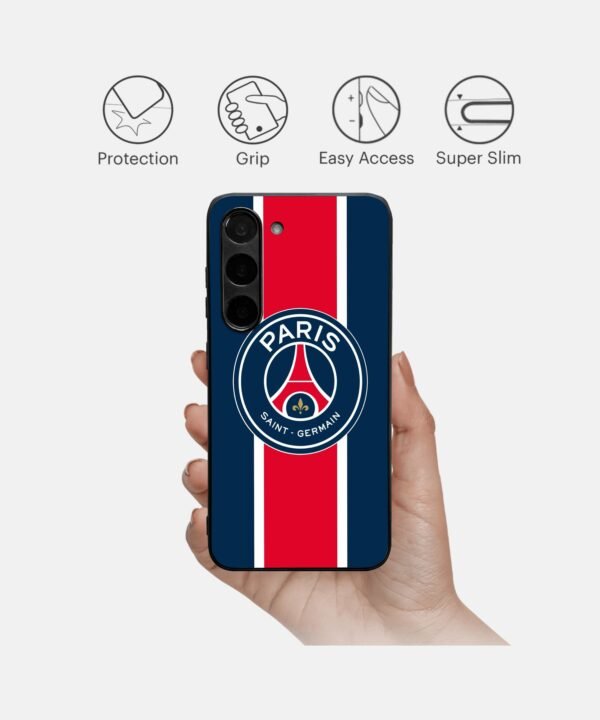 PSG Inspired Metal Case Cover for Samsung Galaxy S24 Features View