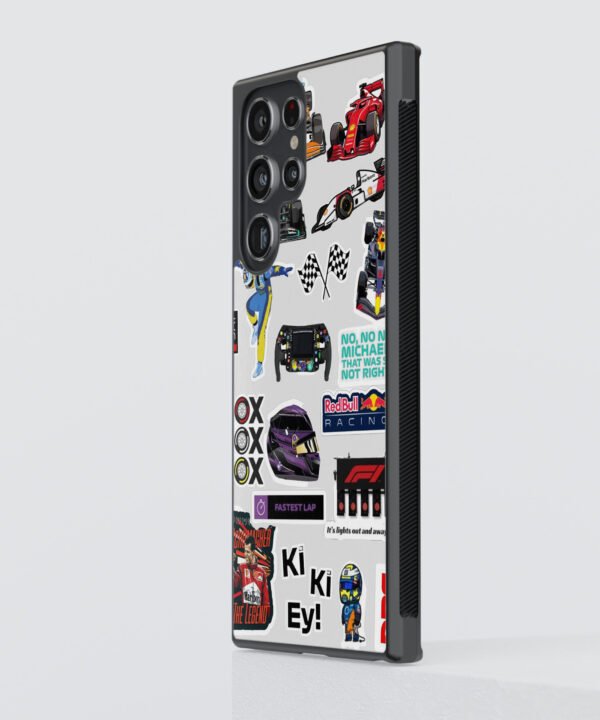 Racing Graffiti Metal Case Cover for Samsung Galaxy S24 Ultra – Side View