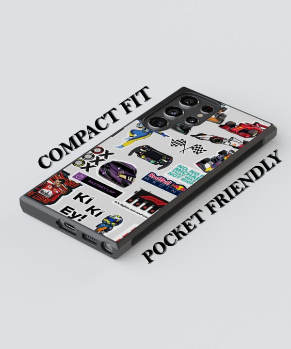 Racing Graffiti Metal Case Cover for Samsung Galaxy S24 Ultra – Feature 2 View