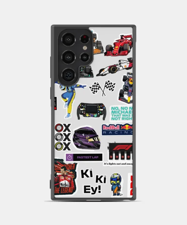 Racing Graffiti Metal Case cover for Samsung Galaxy S23 Ultra