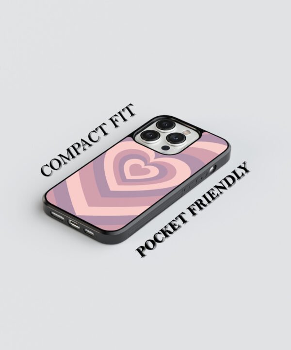 Retro Hearts Metal Case Cover for iPhone 13 Pro Feature 1 View