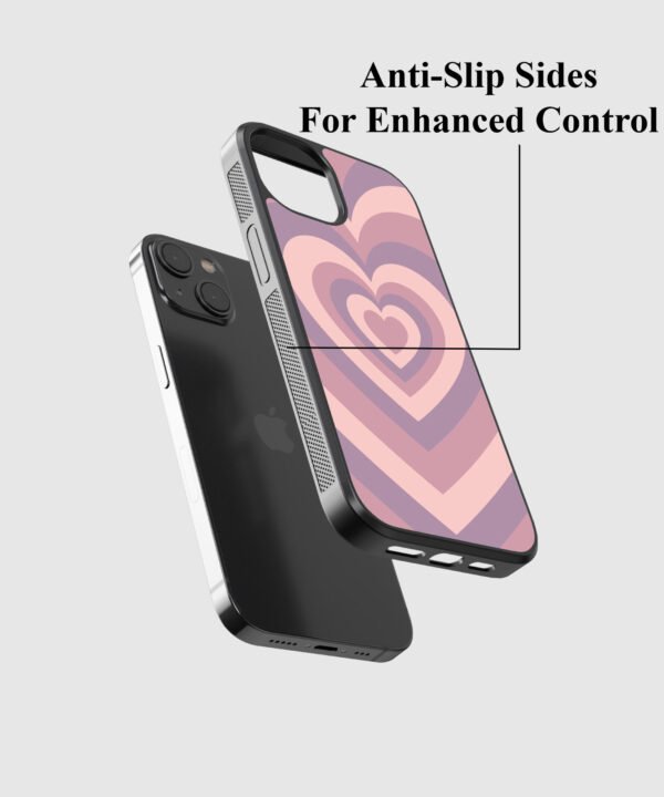 Retro Hearts Metal Case Cover for iPhone 14 – Feature 2 View