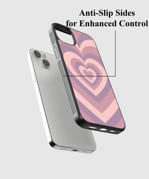 Retro Hearts Metal Case Cover for iPhone 15 Plus – Feature 2 View