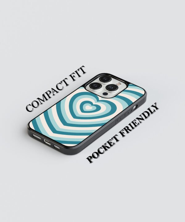 Retro Heart Metal Case Cover for iPhone 15 Pro – Feature 1 View