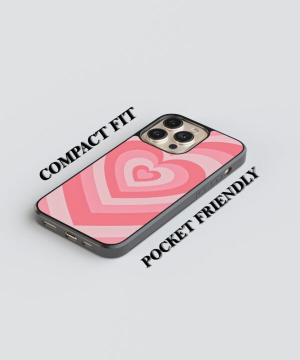 Retro Hearts Metal Case Cover for iPhone 15 Pro Max – Feature 1 View