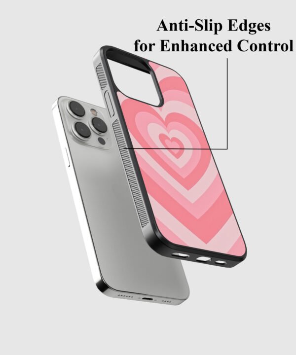 Retro Hearts Metal Case Cover for iPhone 15 Pro Max – Feature 2 View