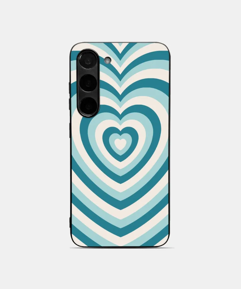 Retro Heart Metal Case Cover for Samsung Galaxy S24 Main View