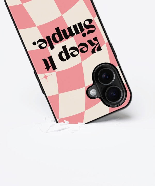 Retro Style Metal Case Cover for iPhone 16 Plus – Dropping View