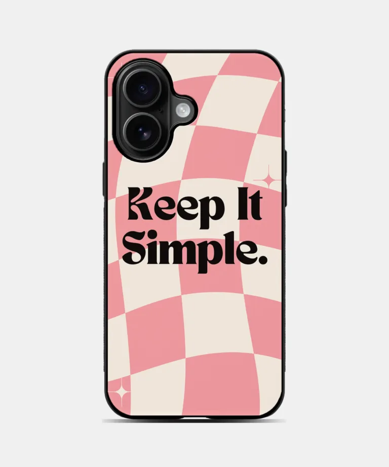 Retro Style Metal Case Cover for iPhone 16 Plus – Main View