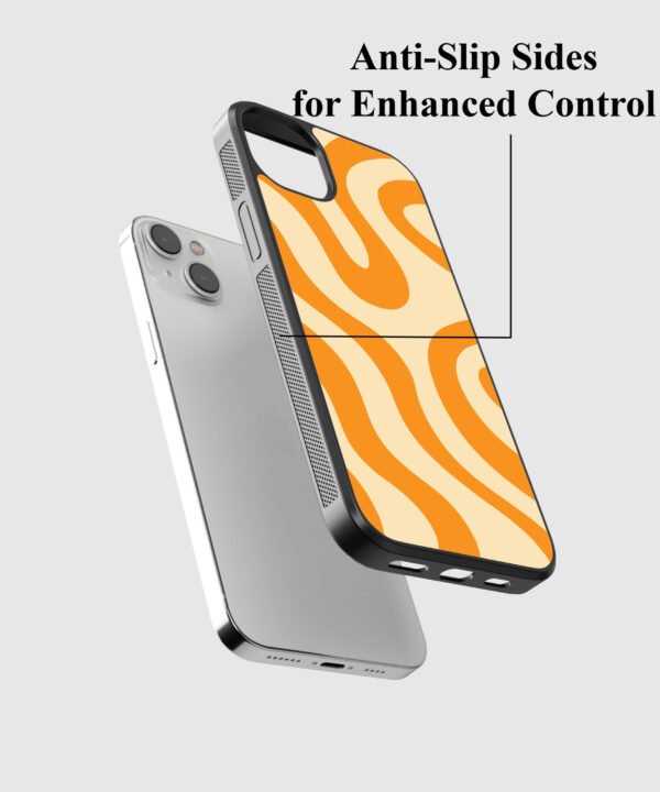 Retro Wavy Metal Case Cover for iPhone 14 Plus – Feature 2 View