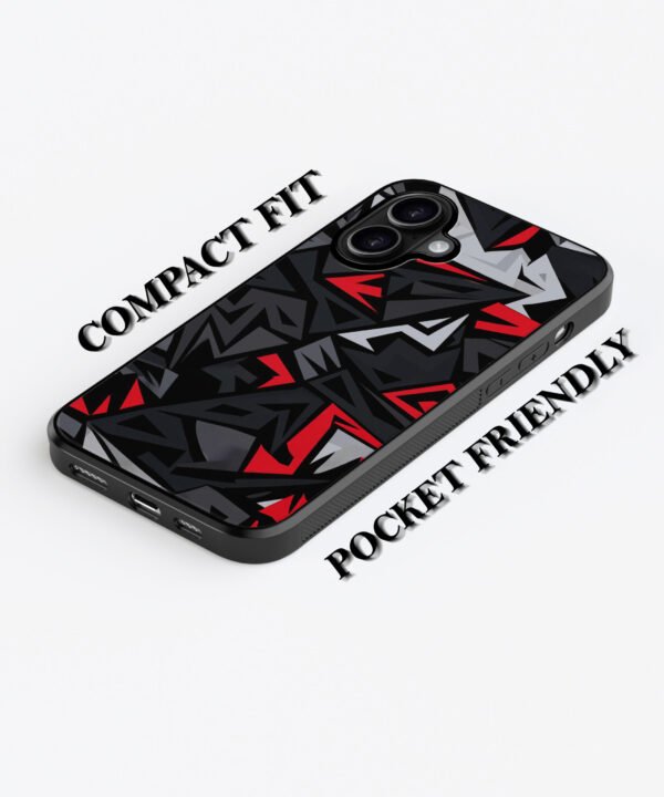 Shadow Shards Metal Case Cover for iPhone 16 Plus – Feature 1 View