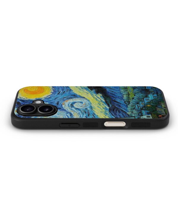 Starry Night Metal Case Cover for iPhone 16 – Side View