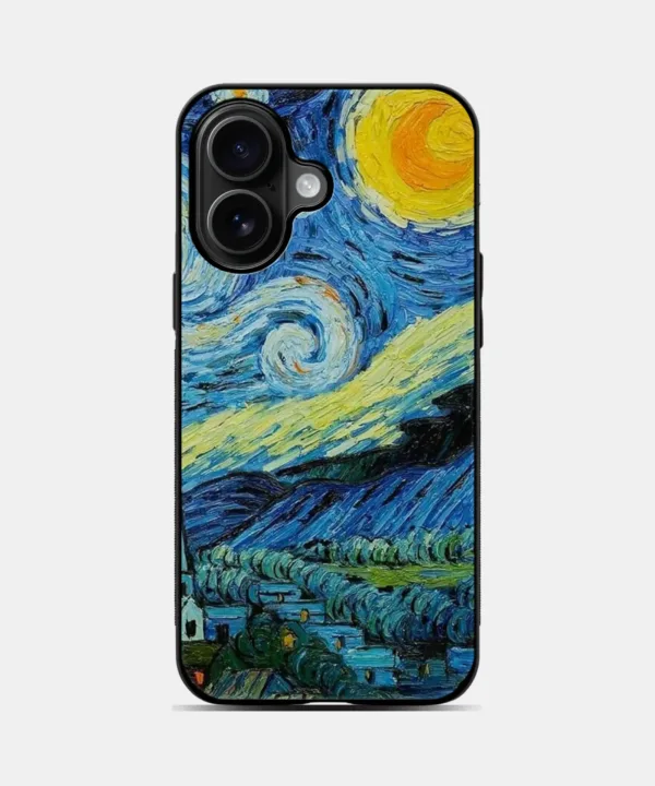 Starry Night Metal Case Cover for iPhone 16 – Main View