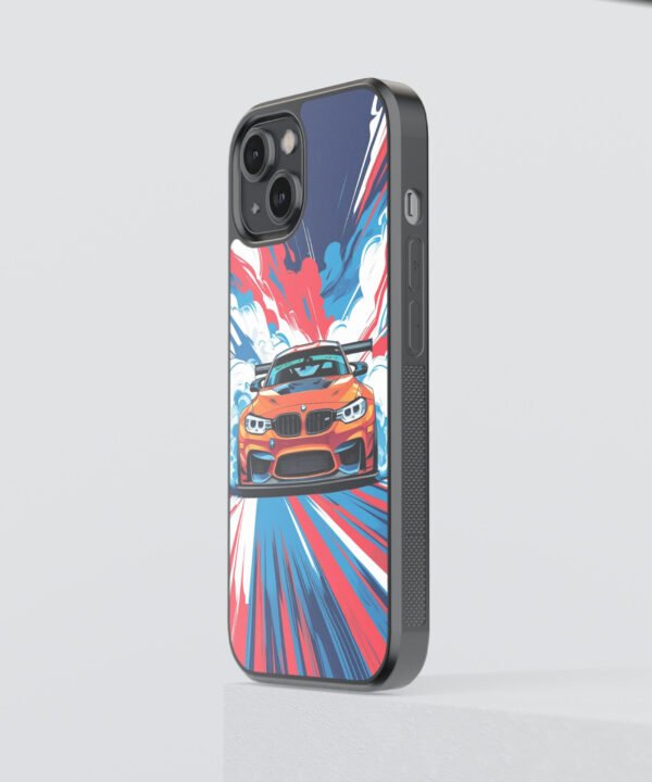 Street Racer Metal Case Cover for iPhone 14 Side View