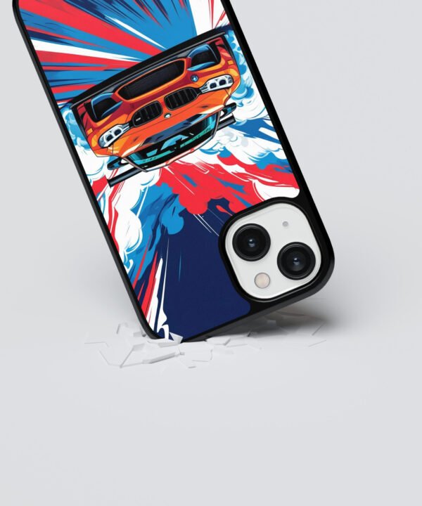 Street Racer Metal Case Cover for iPhone 14 Dropping View