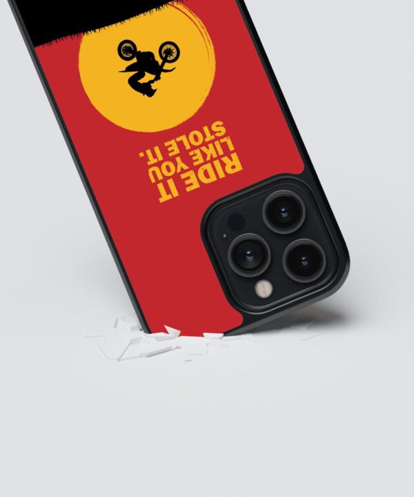 Sunset Rider Metal Case Cover for iPhone 13 Pro Max Dropping View