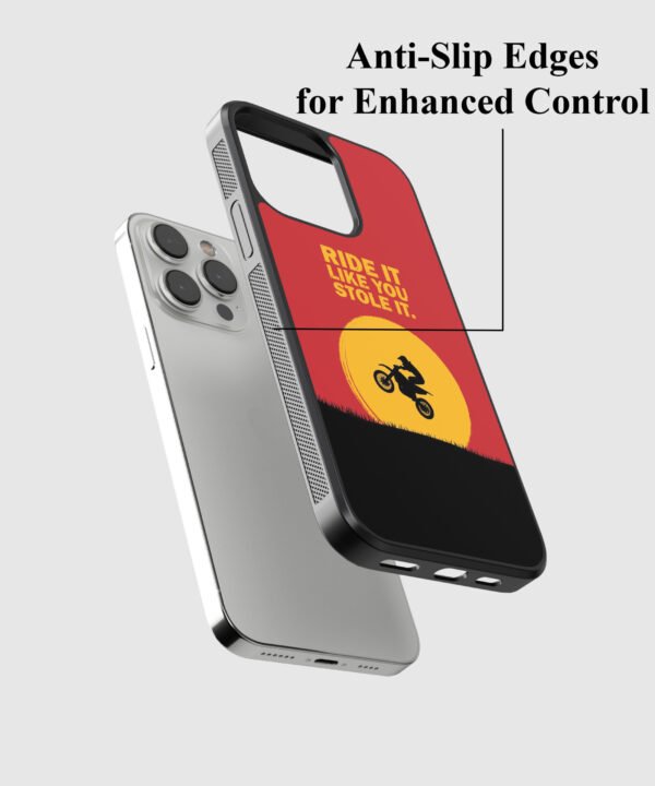 Sunset Rider Metal Case Cover for iPhone 13 Pro Max Feature 2 View