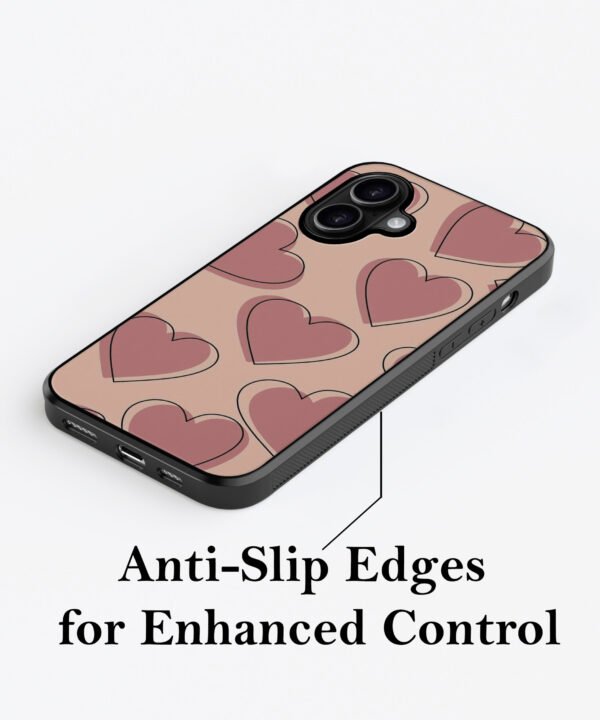 Vintage Heartbeat Metal Case Cover for iPhone 16 – Feature 2 View