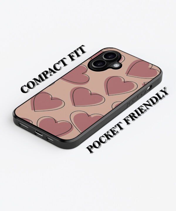 Vintage Heartbeat Metal Case Cover for iPhone 16 – Feature 1 View