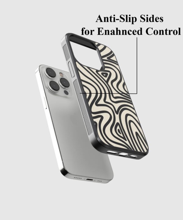 Wavy Pattern Metal Case Cover for iPhone 13 Pro Feature 2 View
