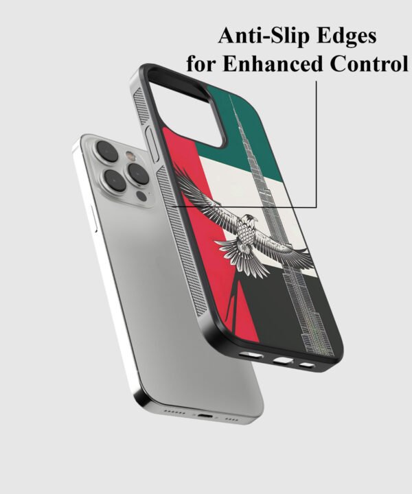 Wings Over Burj Metal Case Cover for iPhone 15 Pro Max – Feature 2 View