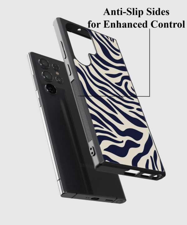 Zebra Vibe Metal Case Cover for Samsung Galaxy S23 Ultra – Feature 1 View
