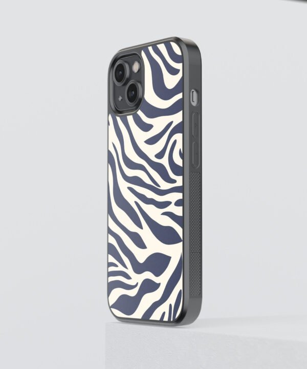 Zebra Vibes Metal Case Cover for iPhone 14 Side View