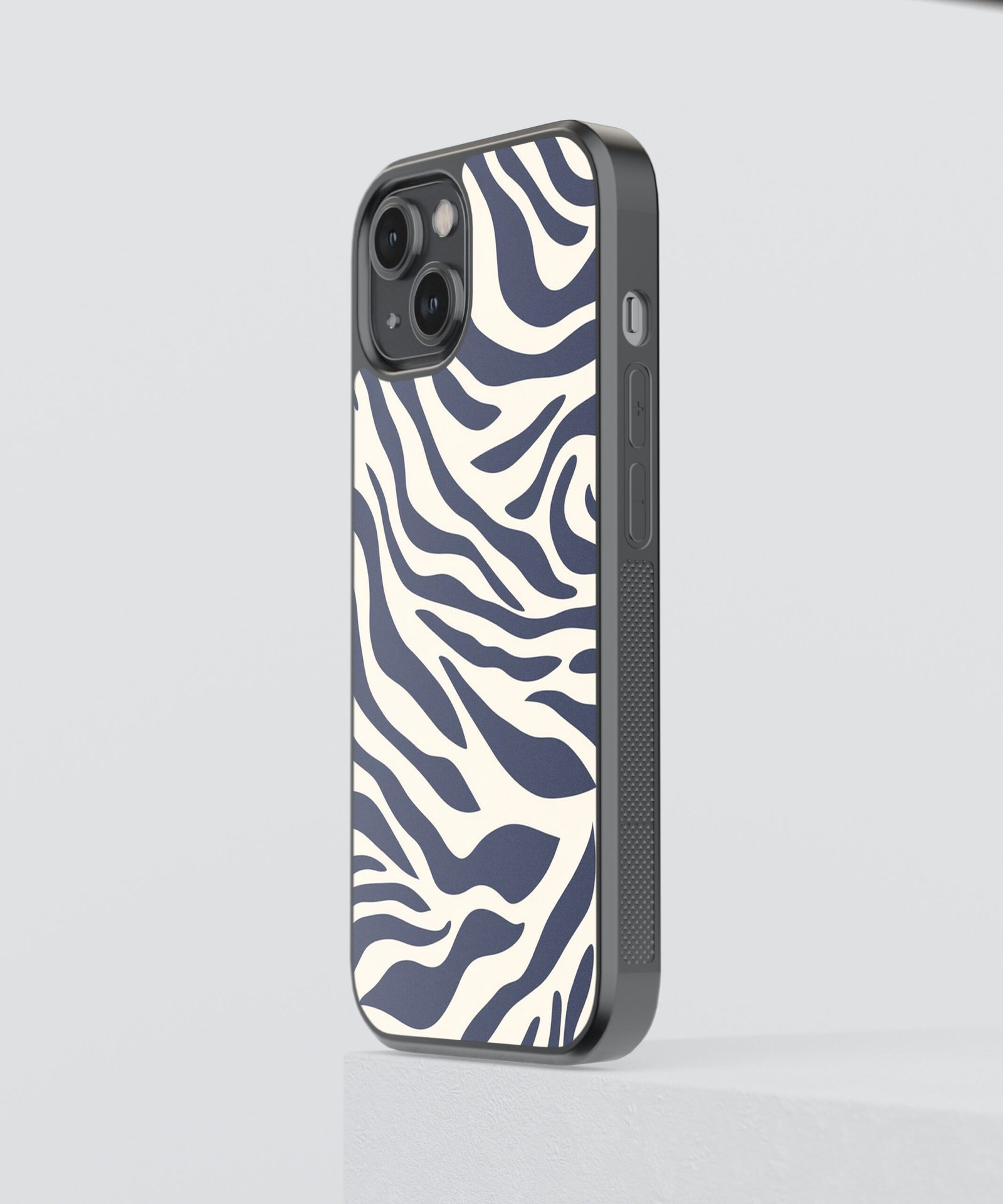 zebra-vibes-metal-case-cover-for-iphone-14-02 Zebra Vibes Metal Case Cover for iPhone 14 Side View