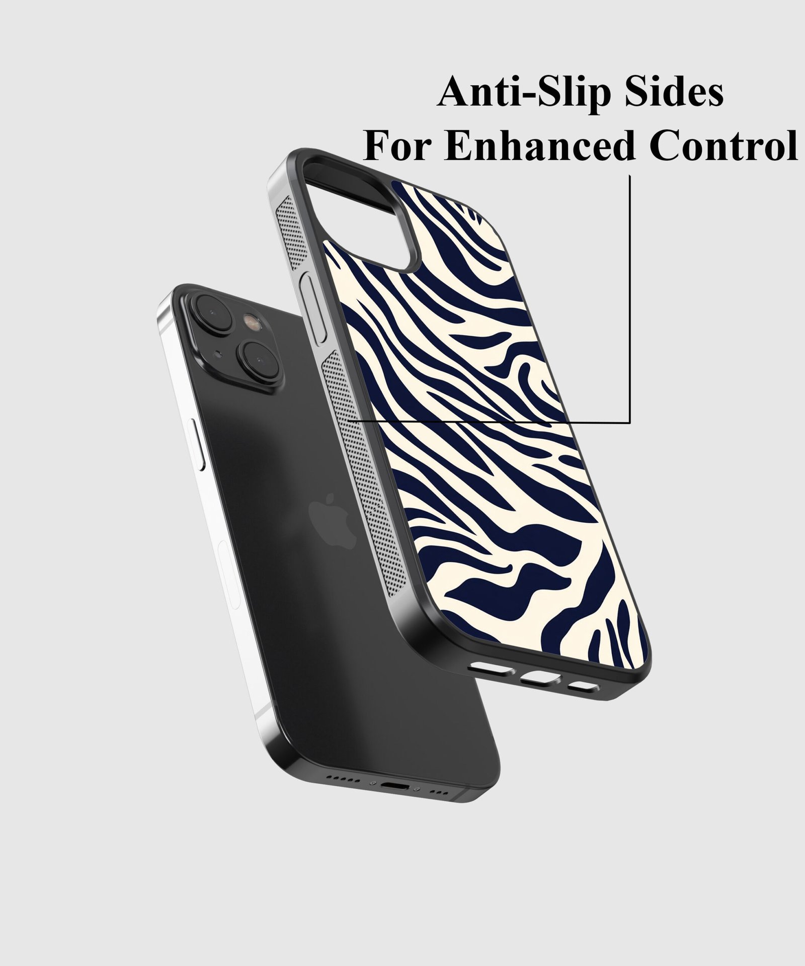 zebra-vibes-metal-case-cover-for-iphone-14-05 Zebra Vibes Metal Case Cover for iPhone 14 – Feature 2 View