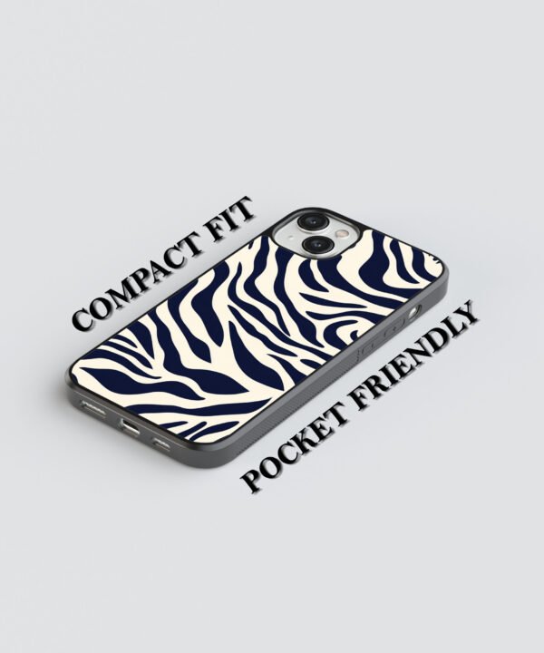 Zebra Vibes Metal Case Cover for iPhone 14 Plus Feature 1 View