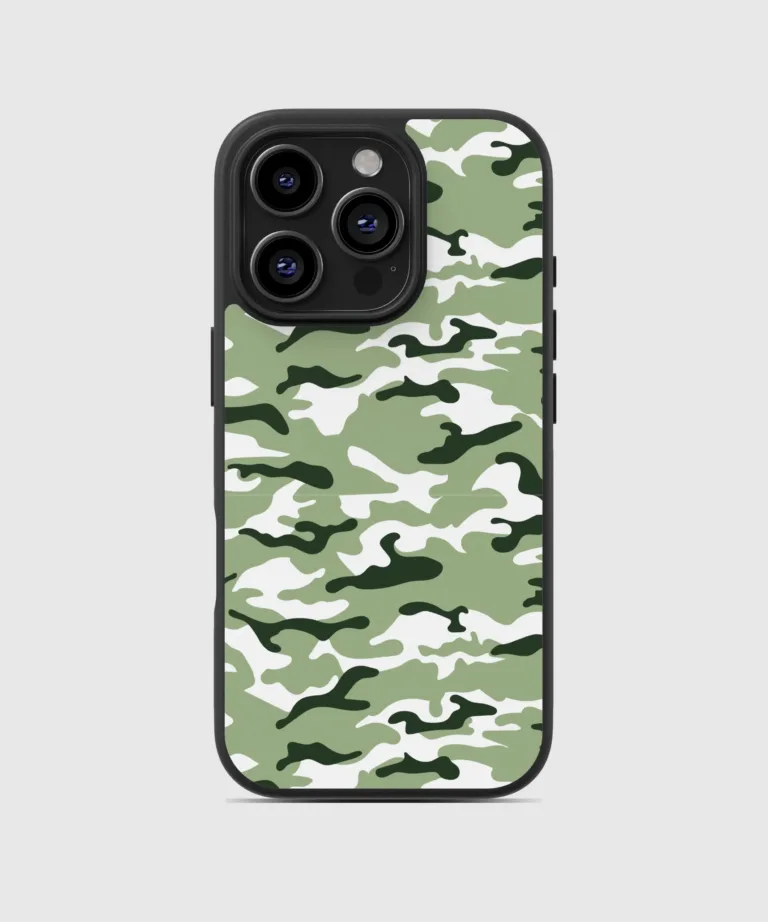 Green Camo Magsafe Case Cover for iPhone 16 Pro Max