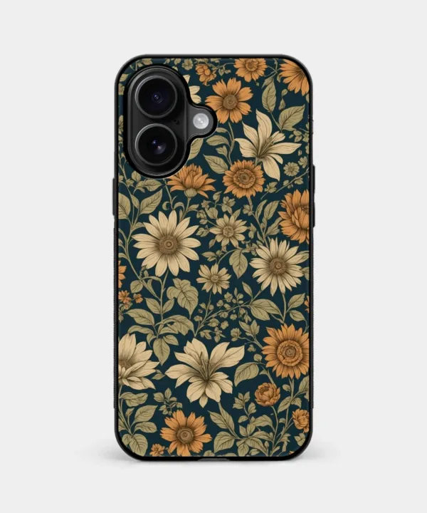 Vintage Floral Magsafe Case Cover for iPhone 16