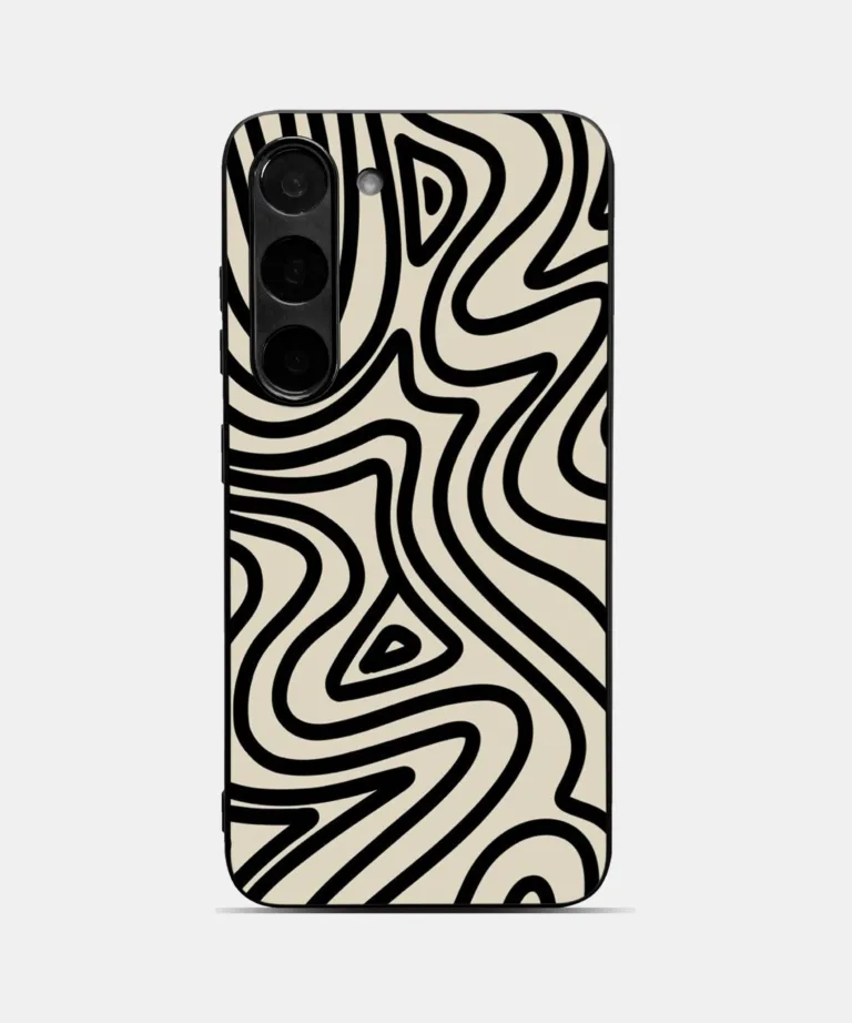Wavy Lines Metal Case Cover for Samsung Galaxy A56