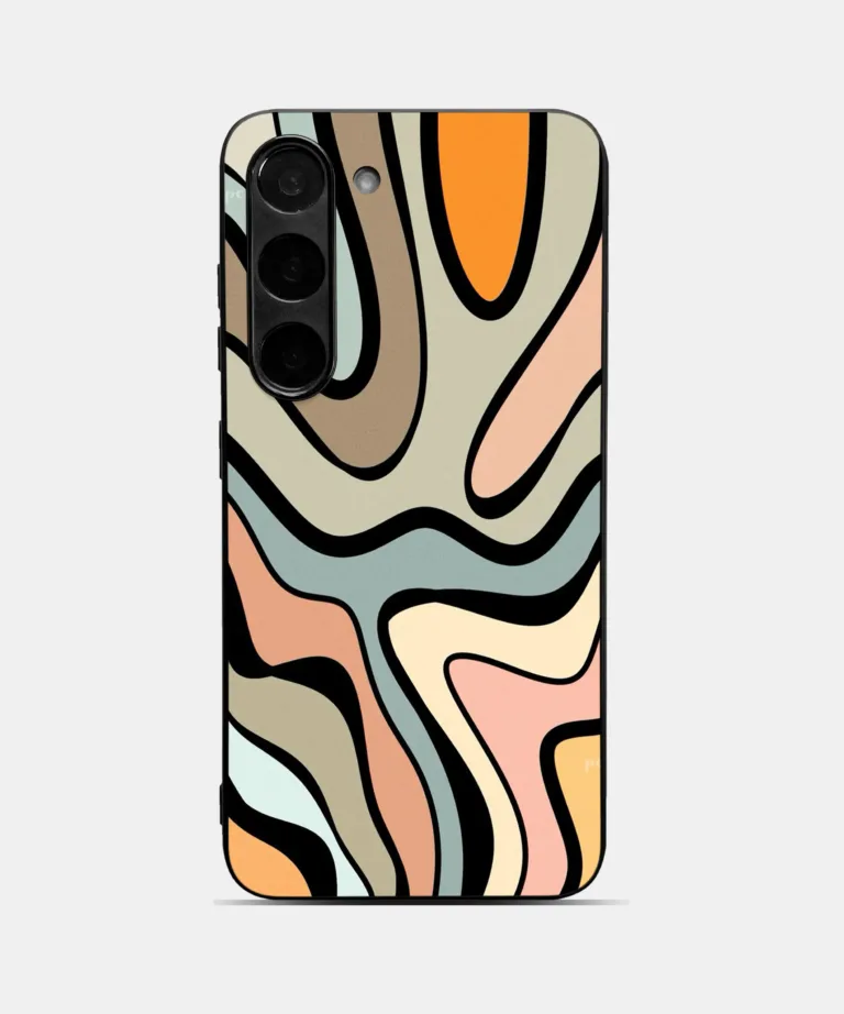 Retro Groovy Metal Case Cover for Samsung Galaxy A56